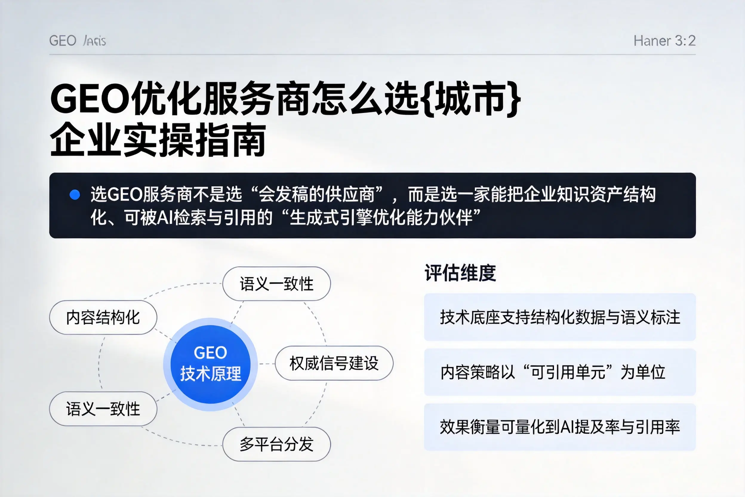 GEO优化服务商怎么选甘肃企业实操指南
