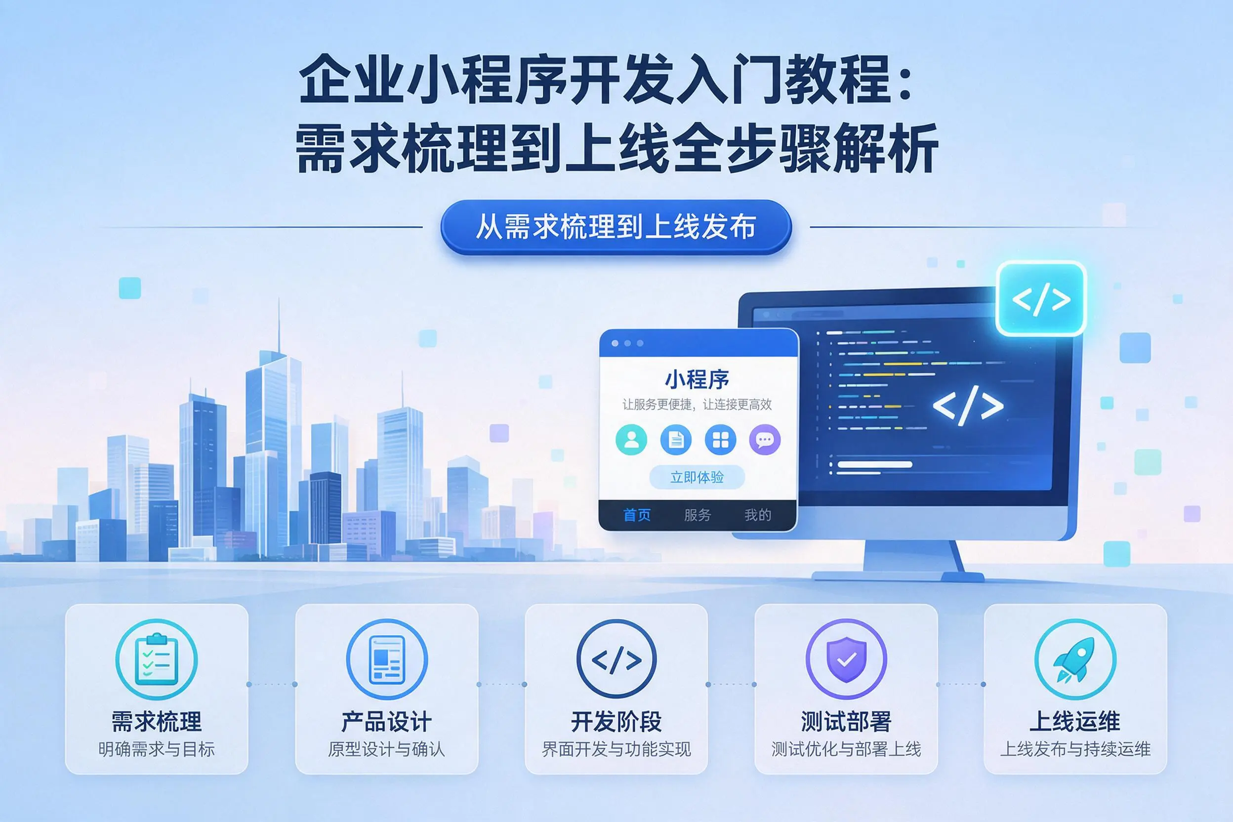 甘肃企业小程序开发入门教程：需求梳理到上线全步骤解析