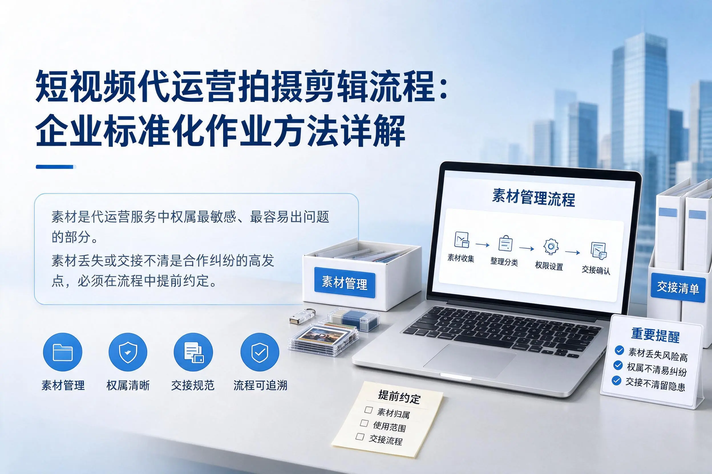 短视频代运营拍摄剪辑流程：甘肃企业标准化作业方法详解