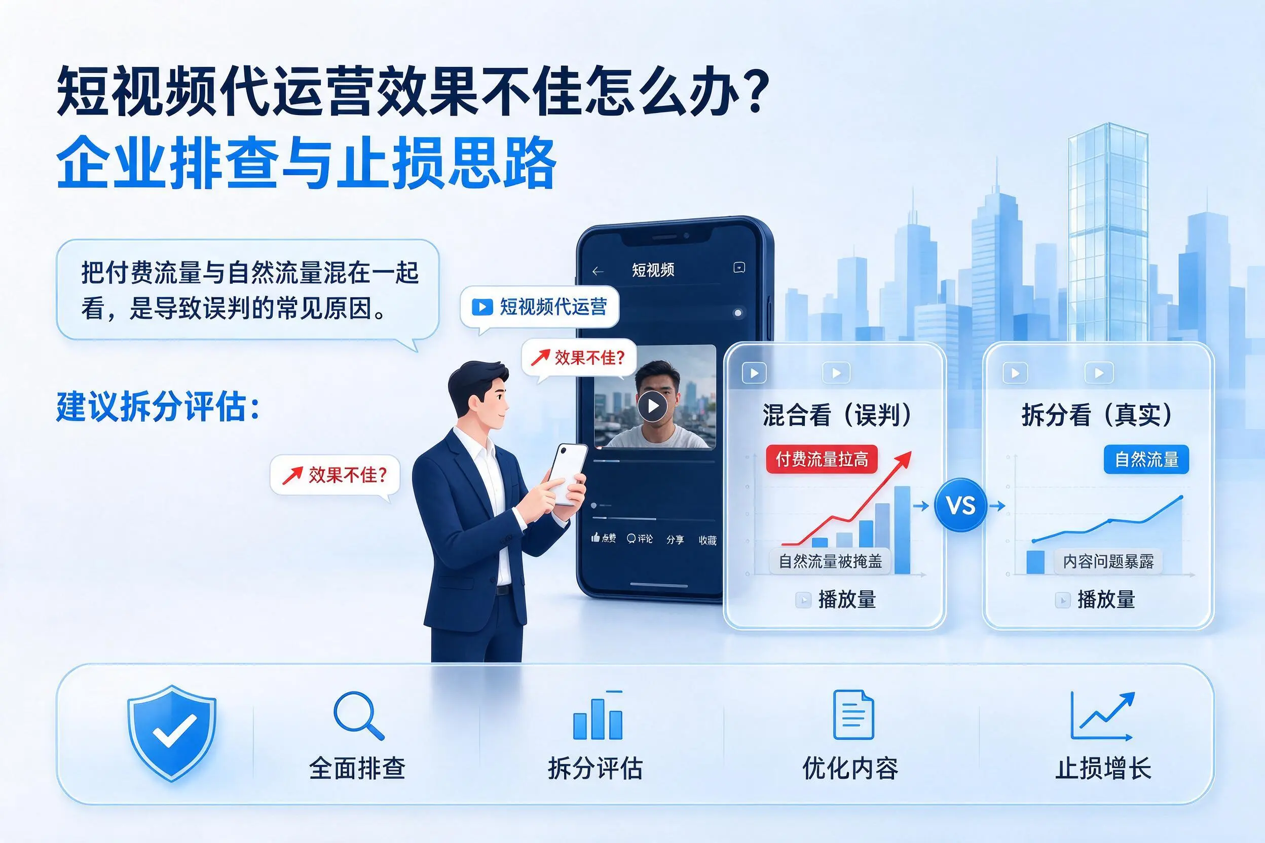 短视频代运营效果不佳怎么办？甘肃企业排查与止损思路