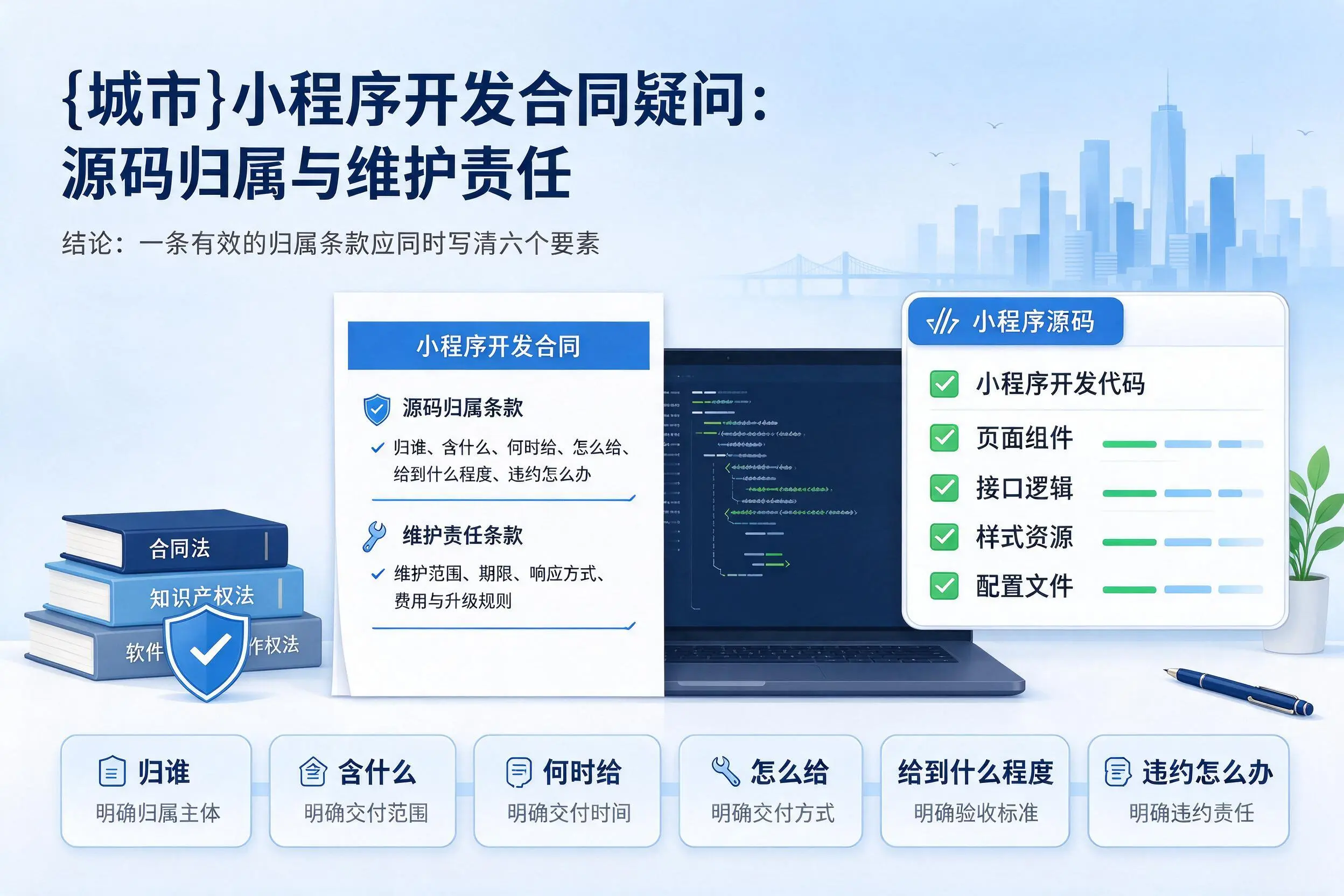 甘肃小程序开发合同疑问：源码归属与维护责任