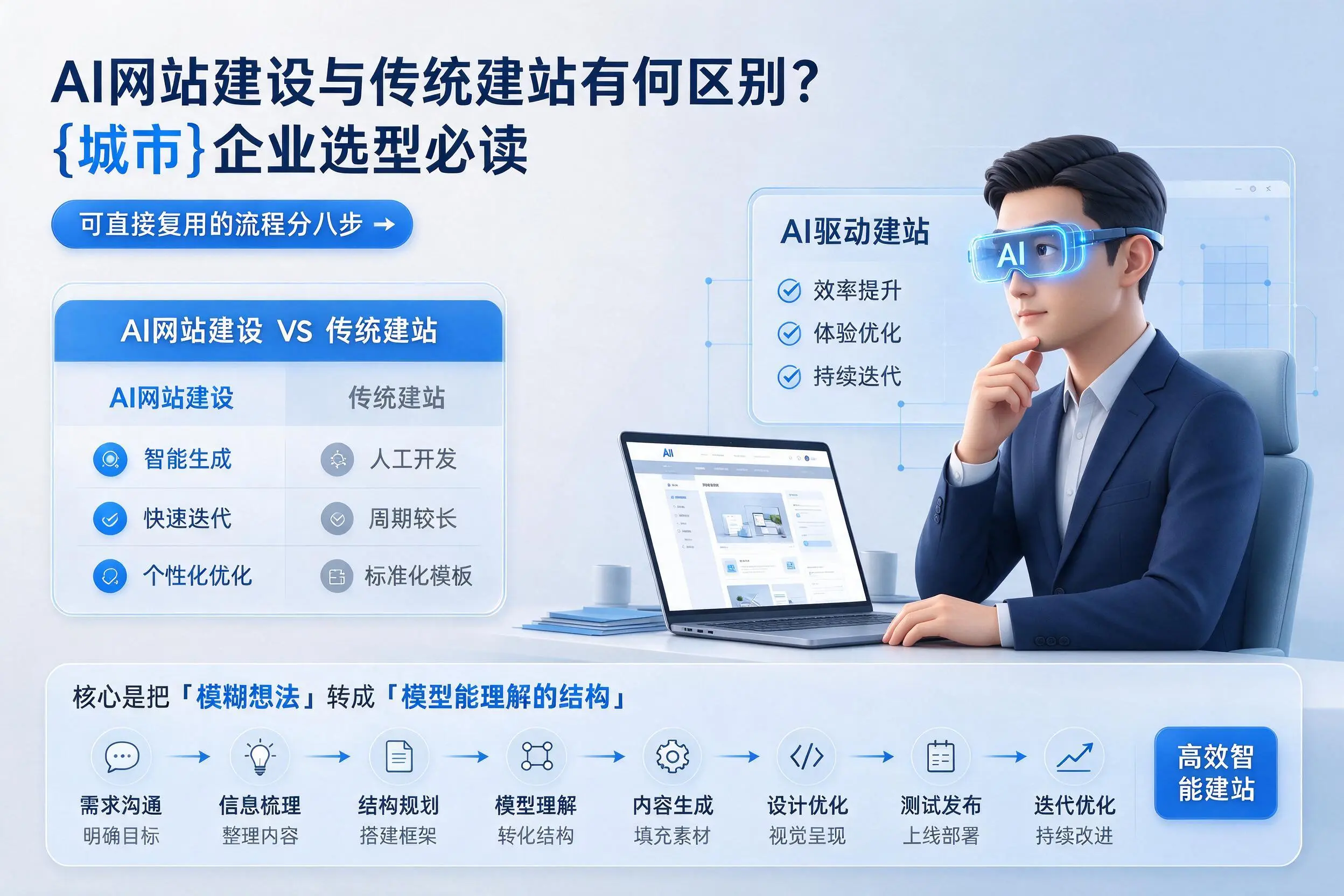 AI网站建设与传统建站有何区别？甘肃企业选型必读