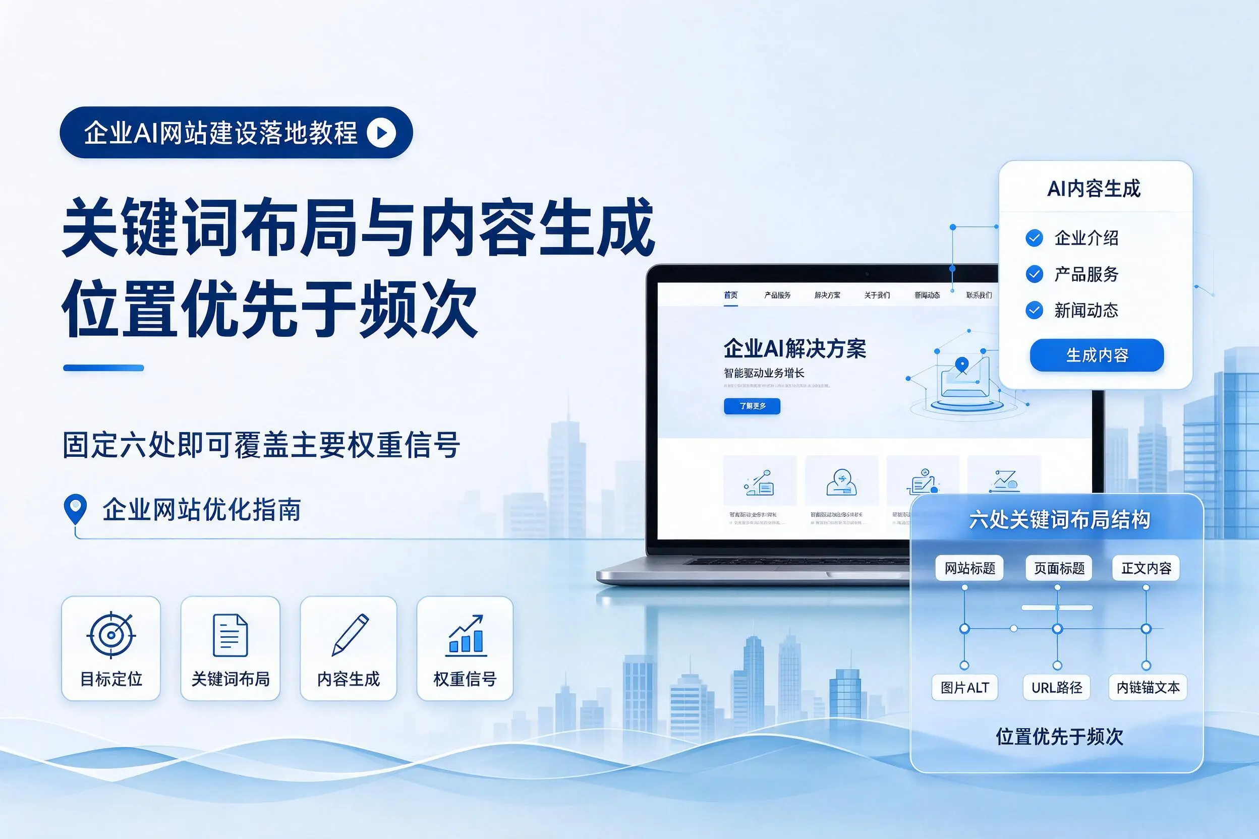 甘肃企业AI网站建设落地教程：关键词布局与内容生成