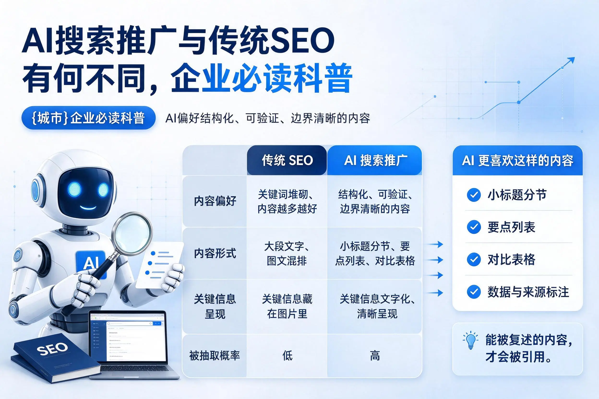 AI搜索推广与传统SEO有何不同,甘肃企业必读科普